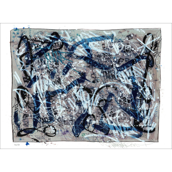 JonOne - They Don't Know (2019), screen print (56 x 76 cm)