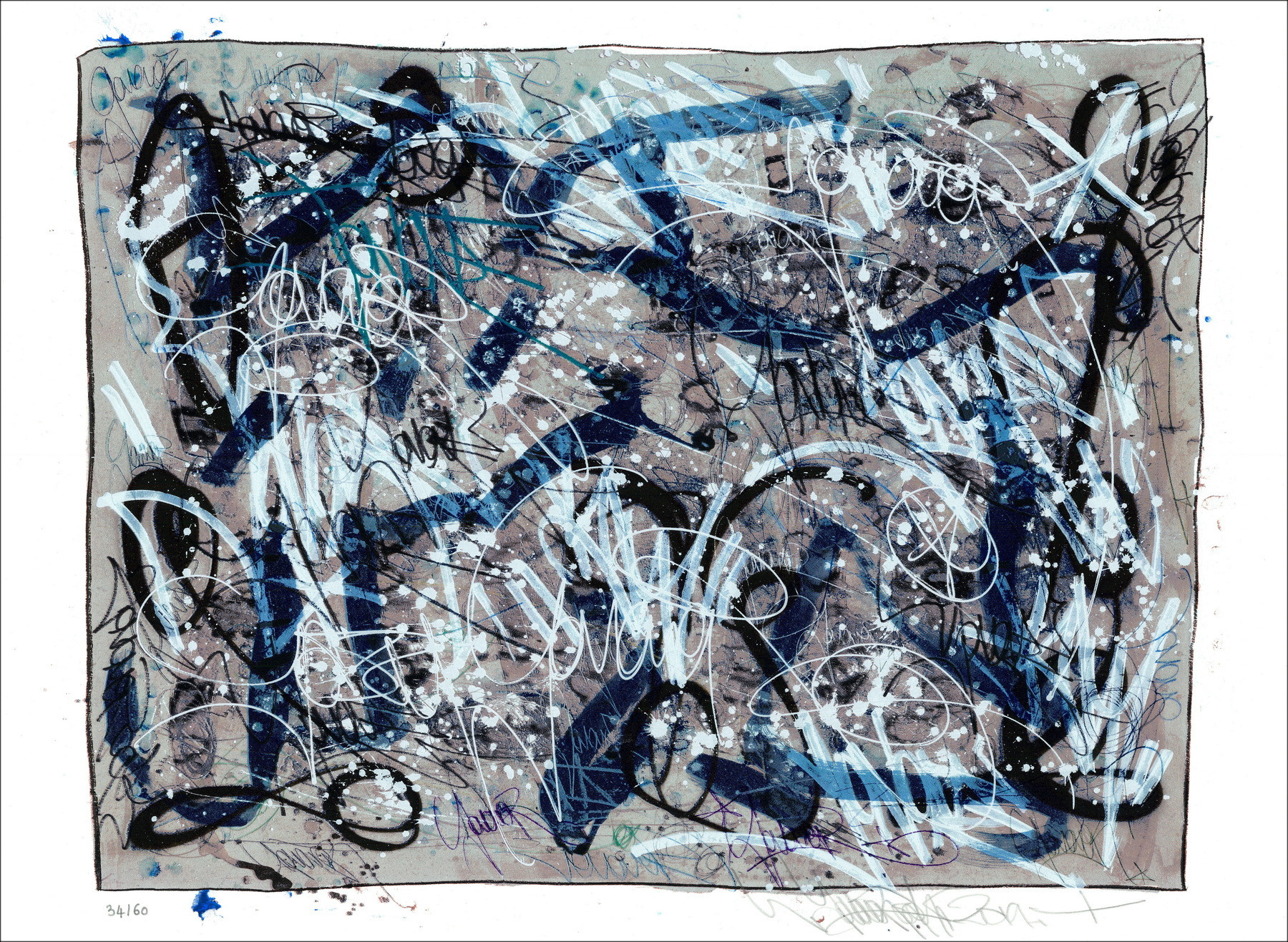 Jonone - sie wissen nicht (2019), Siebscreen (56 x 76 cm)