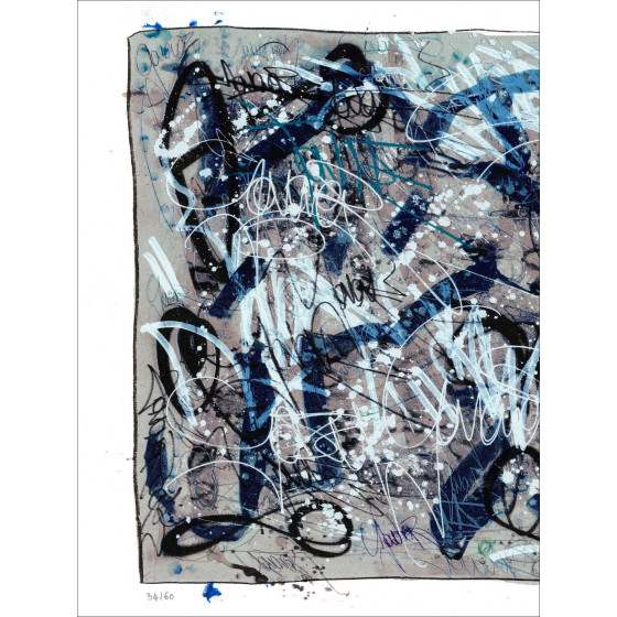Jonone - sie wissen nicht (2019), Siebscreen (56 x 76 cm)