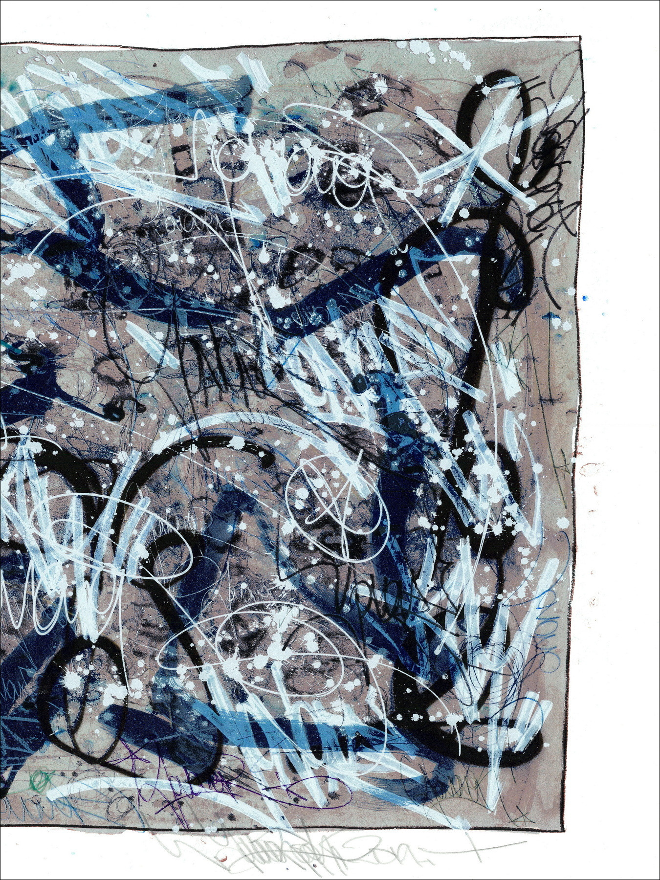 Jonone - no saben (2019), serigrafía (56 x 76 cm)