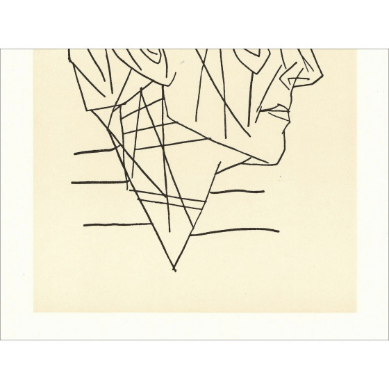 Pablo Picasso Portrait of Paul Éluard, lithograph 1956