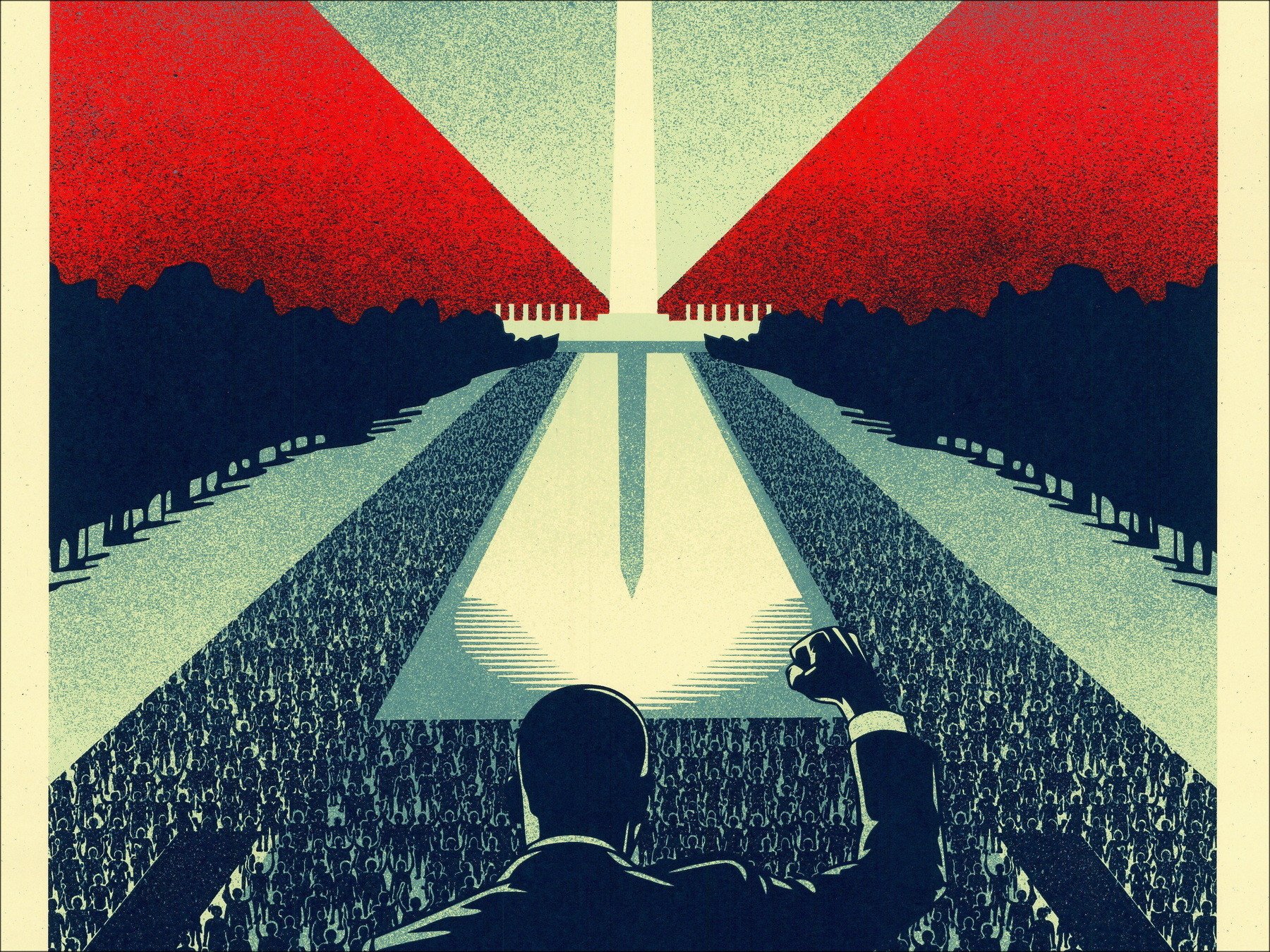 Shepard Fairey Difendi le tue libertà 2026, serigrafia firmata