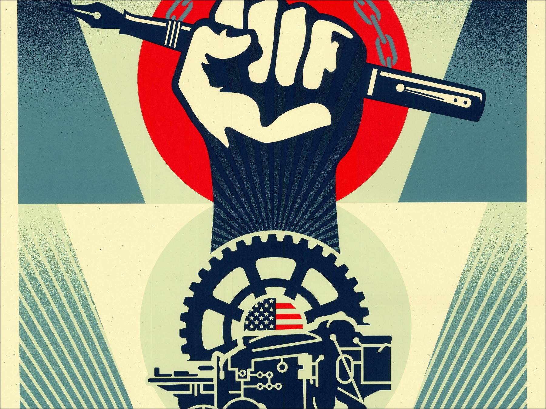 Shepard Fairey Libertad de Prensa 2026, serigrafía firmada