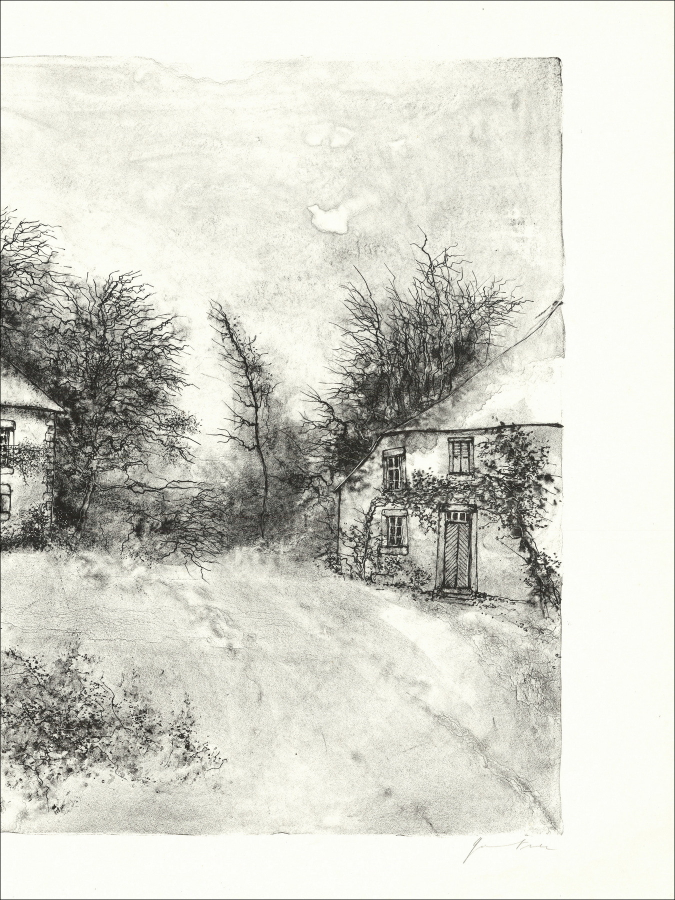 Bernard Gantner La Grange, lithograph EA signed