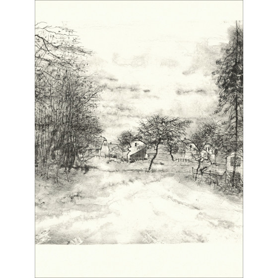 Bernard Gantner De Weg, lithografie EA ondertekend