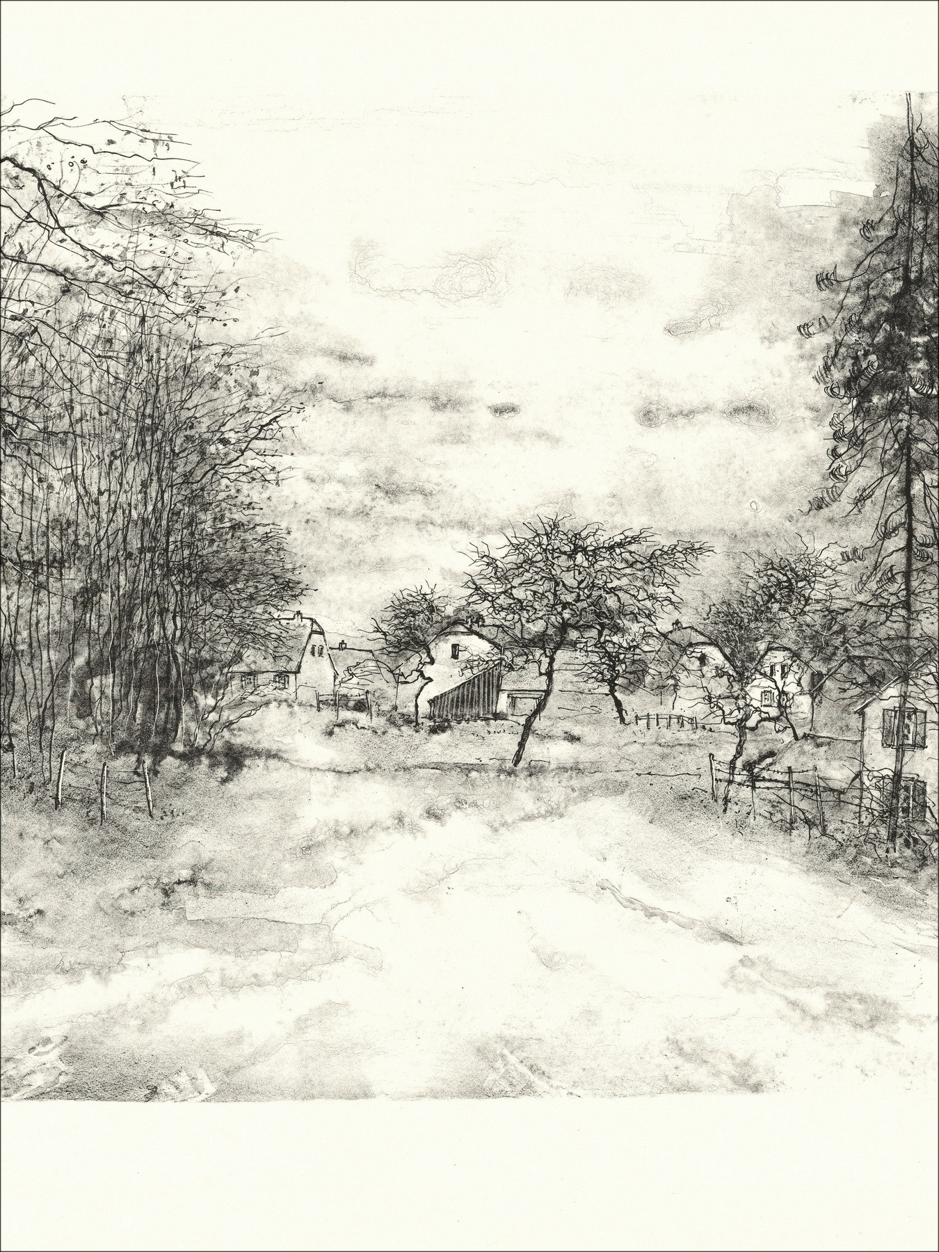 Bernard Gantner Le Chemin, lithographie EA signée