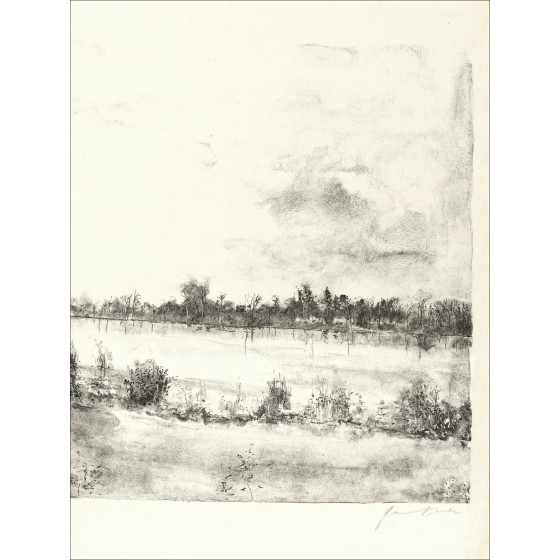 Bernard Gantner The Lake, original lithograph EA signed