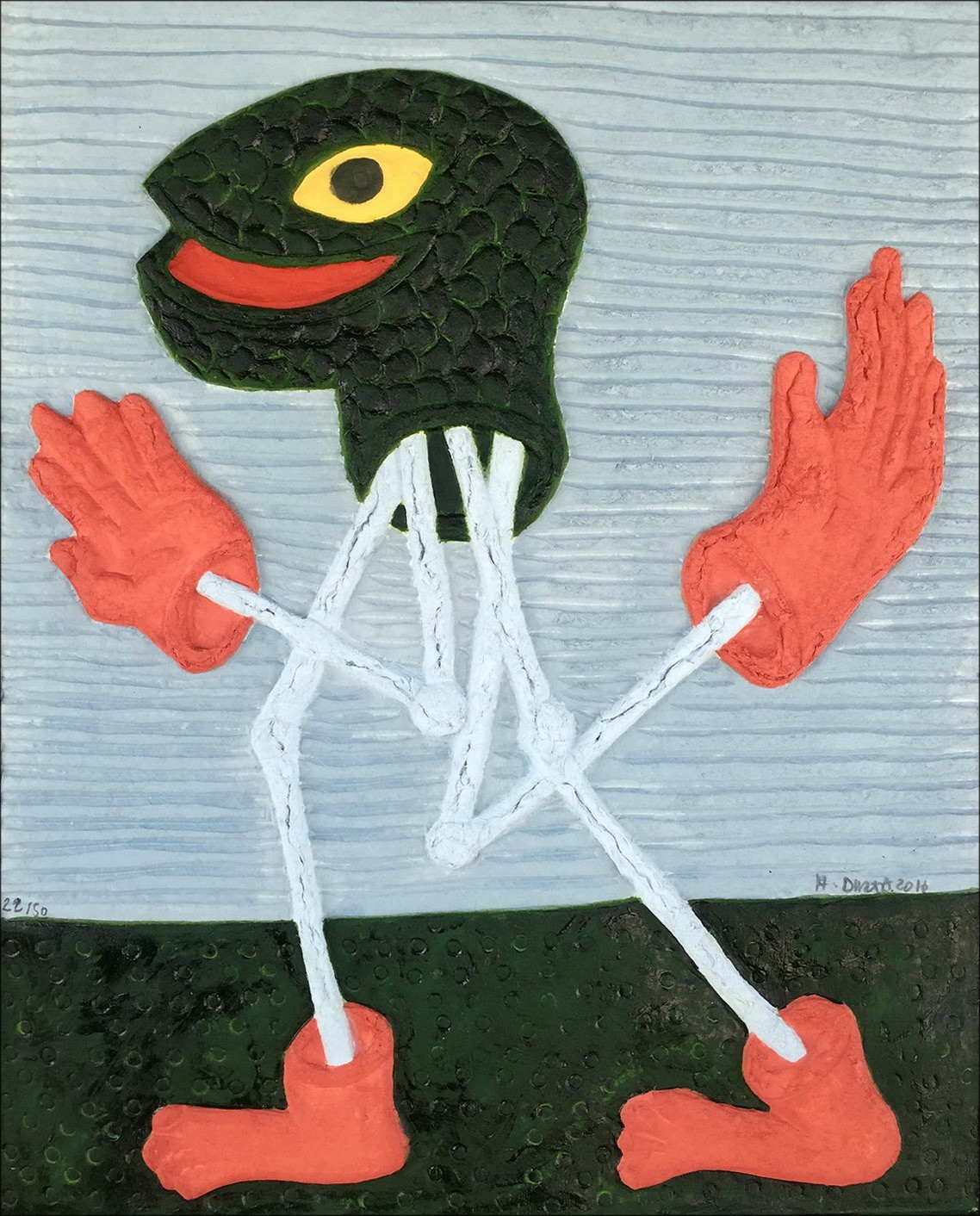 Hfra_Latné DI ROSA - Oorspronkelijke gravure "Composition" 49x39cm - 2016