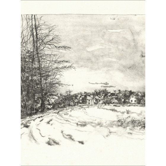 Bernard Gantner La Route, litografia originale EA firmata