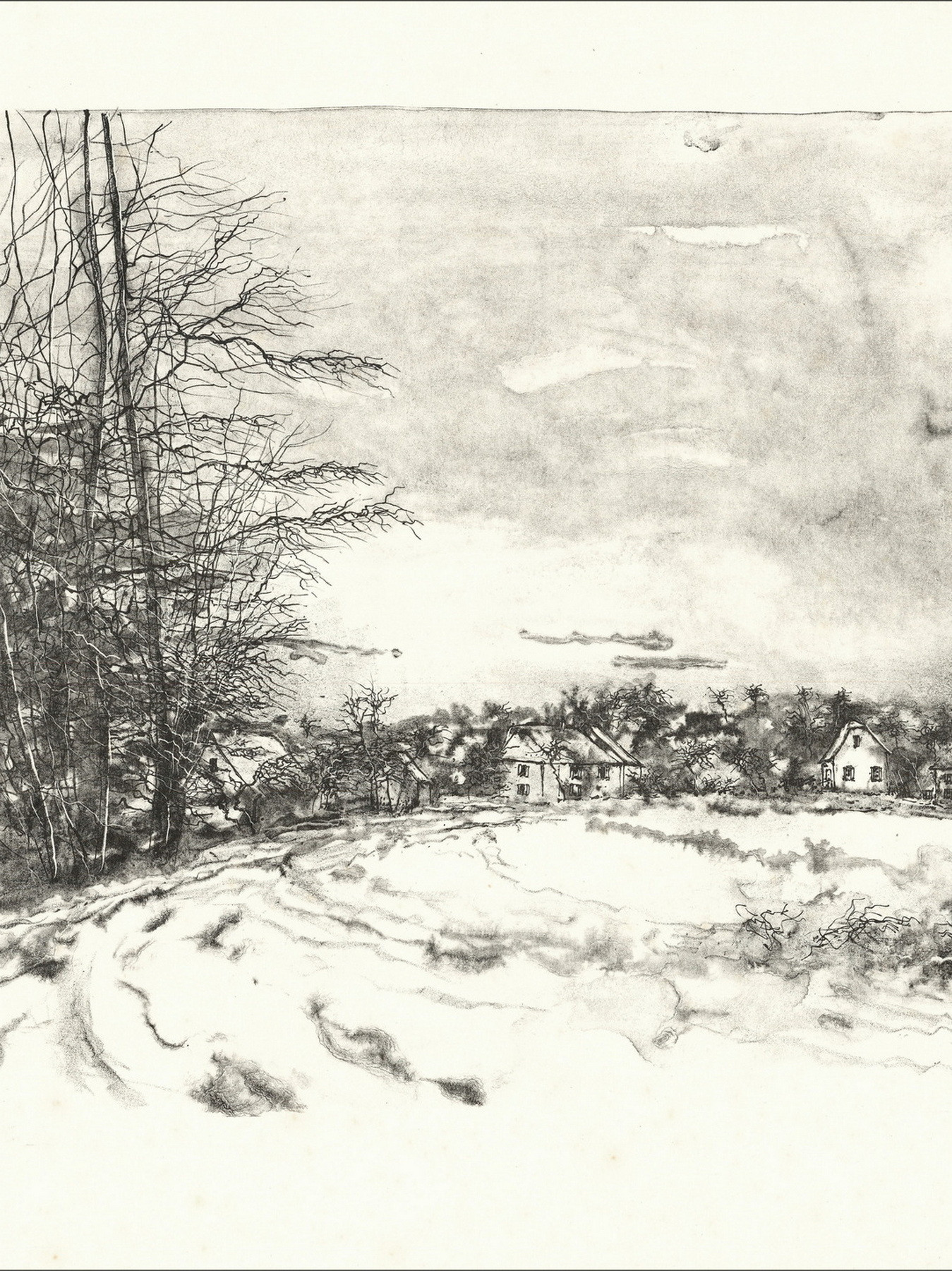 Bernard Gantner La Route, litografía original EA firmada