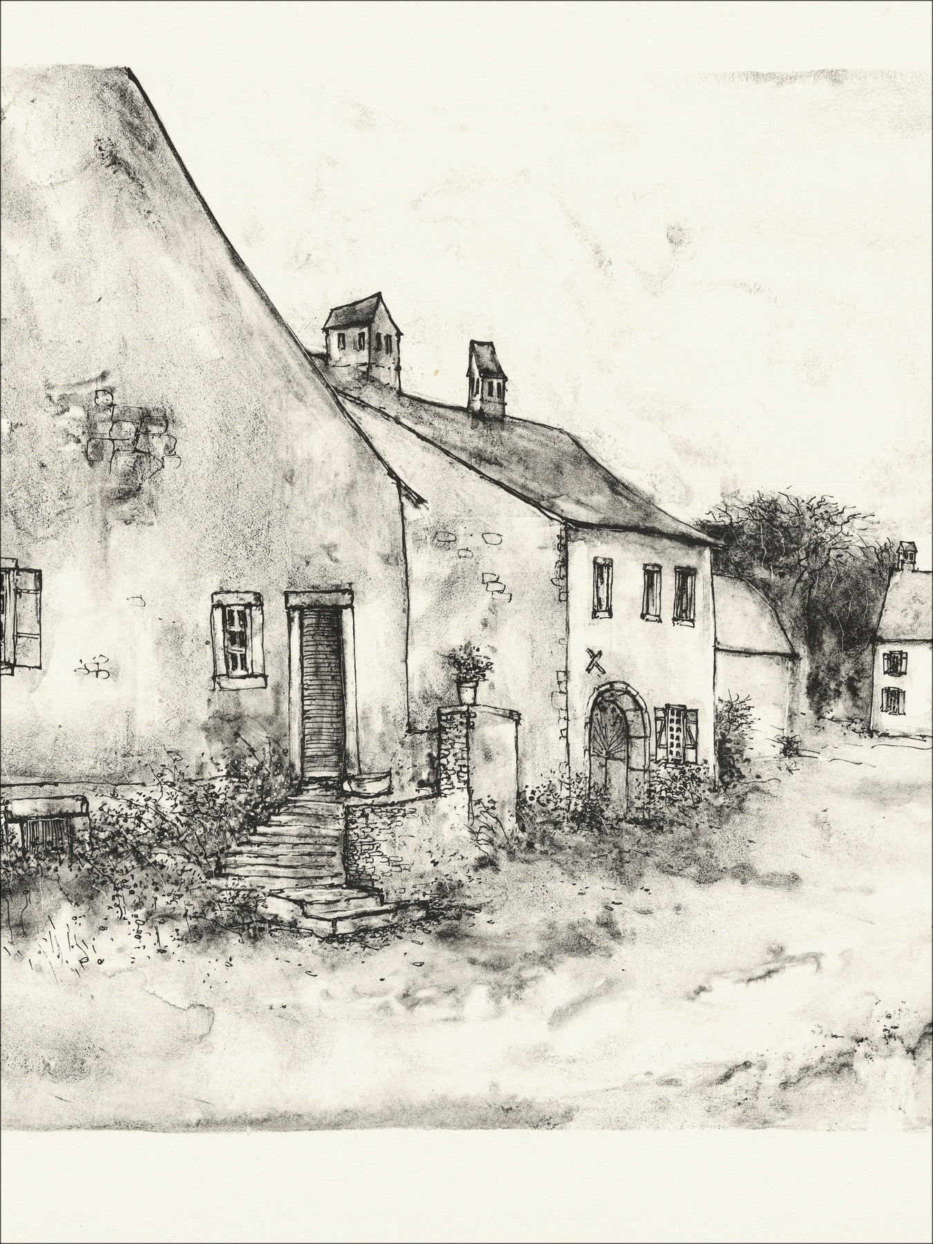 Bernard Gantner La Rue, litografía original EA firmada