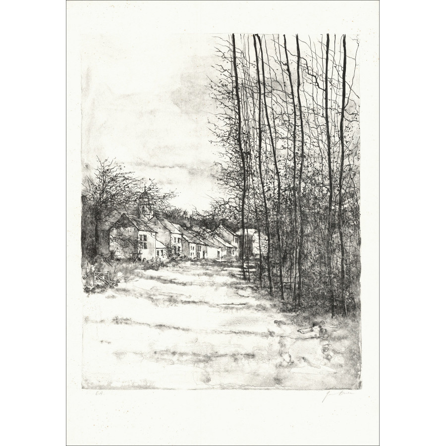 Bernard Gantner Le Bois du village, lithographie EA signée