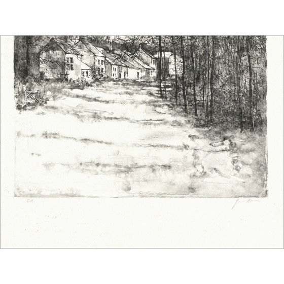 Bernard Gantner The Wood of the Village, lithograph EA signed