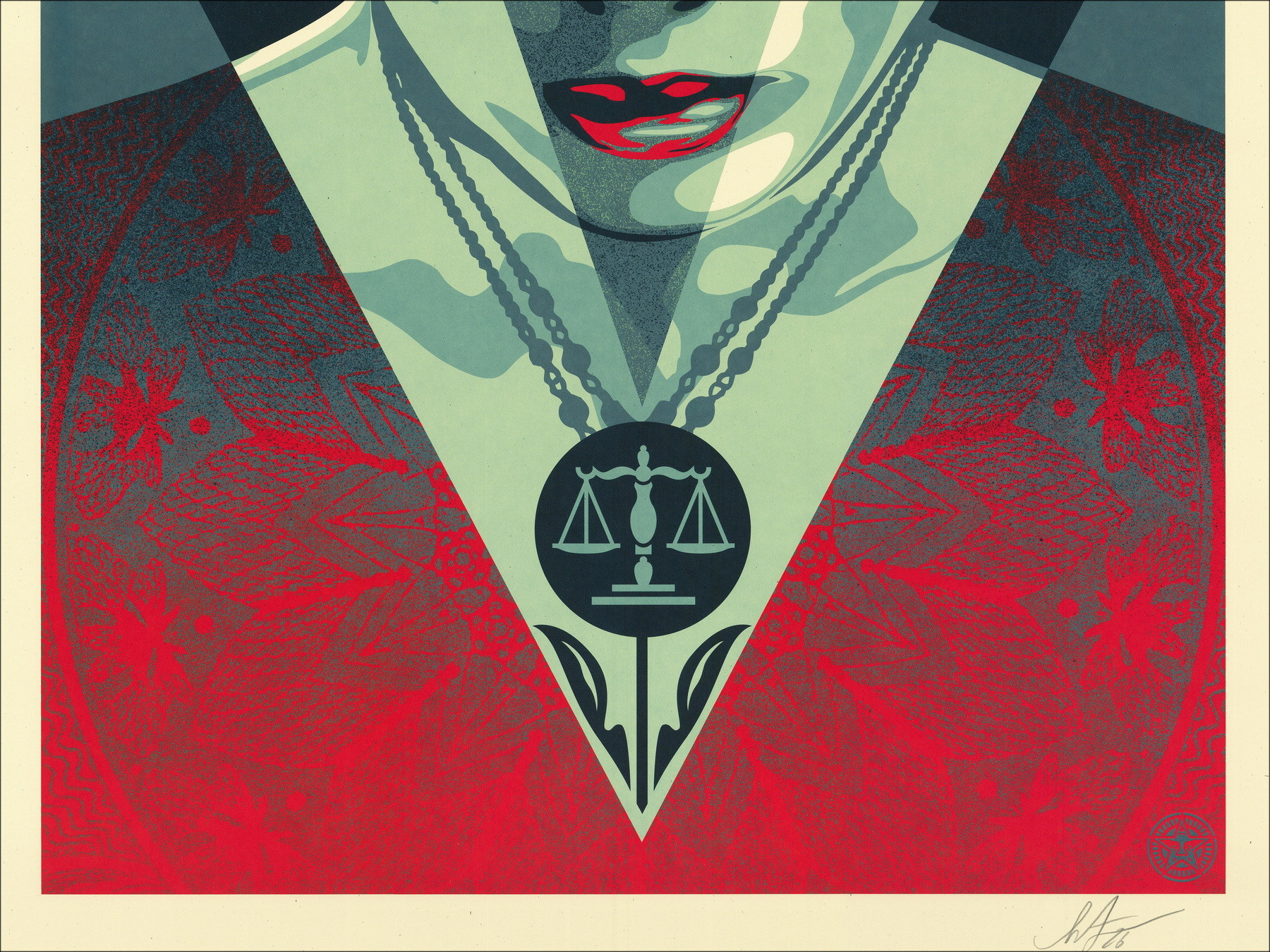 Shepard Fairey - Justice Woman, gesigneerde zeefdruk | OBEY