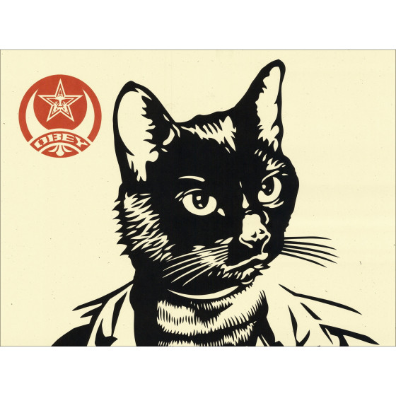 Shepard Fairey Radical Cat, serigrafia firmata