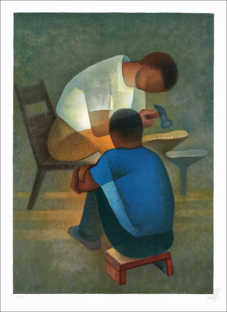 Buy Louis TOFOLI The Guitarist Original Lithography