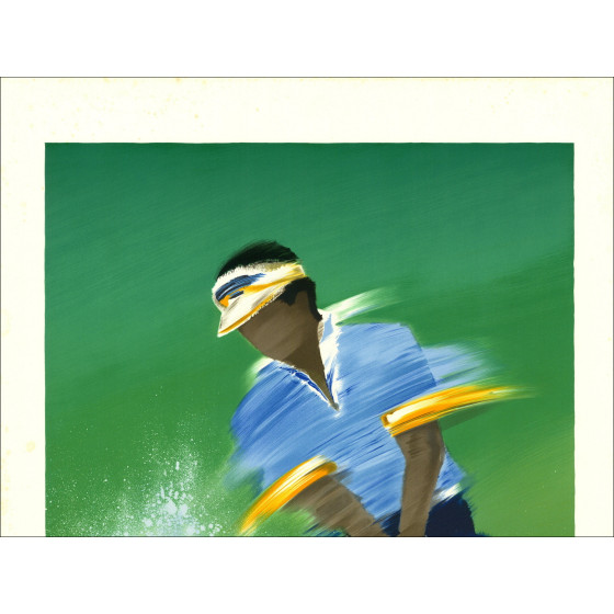 Victor Spahn - The Golfer, original signed lithograph