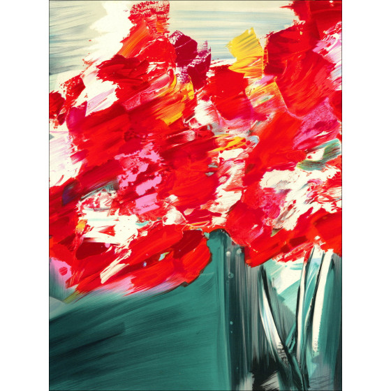 SPAHN Victor - Original lithograph "The bouquet" 56x76cm