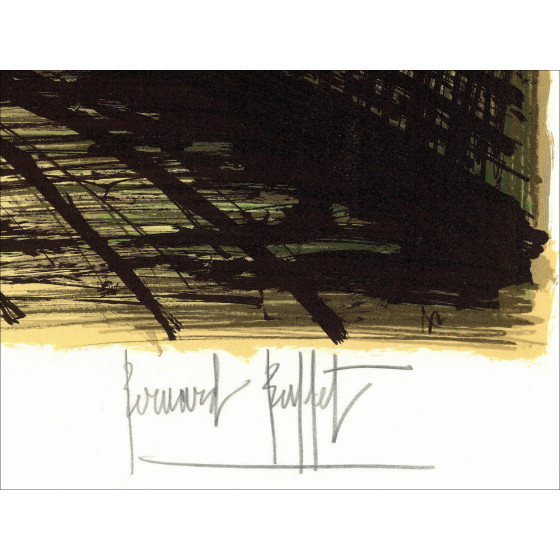 Bernard Buffet - Château de Rochechouart, lithograph 1981