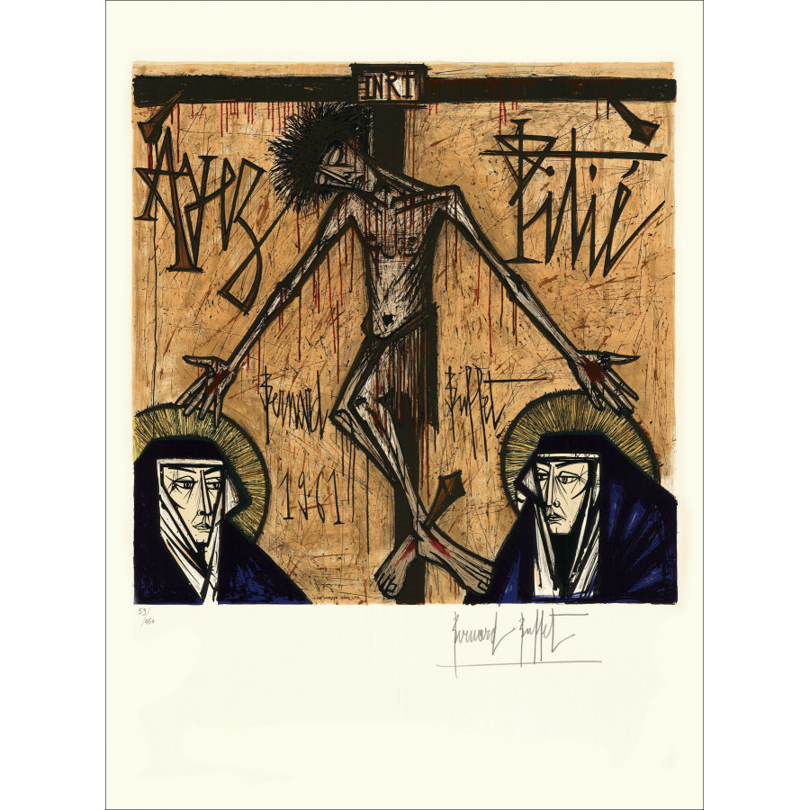 Bernard Buffet - Tener Pity 1961, Litografía original firmada
