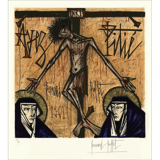 Bernard Buffet - Tener Pity 1961, Litografía original firmada