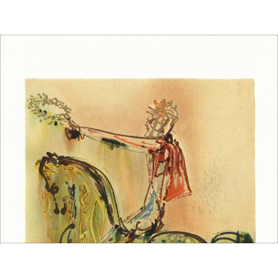 Salvador Dali - Dalinian Horses, Roman Knight 1983