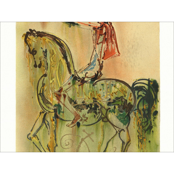 Salvador Dali - Cavalli daliniani, Cavaliere Romano 1983