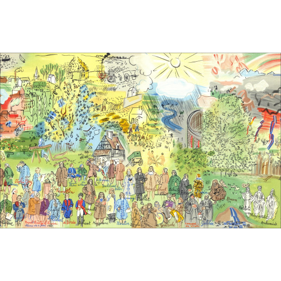 Raoul Dufy - La Fée Électricité, litografia Mourlot 1965