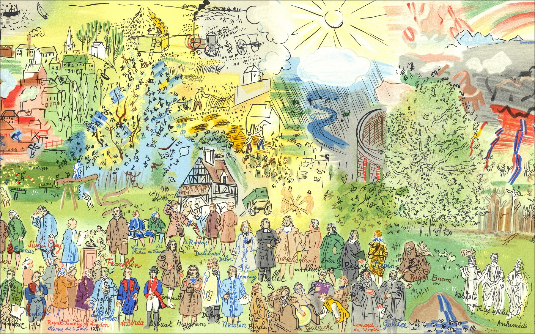 Raoul Dufy - De Elektriciteitsfee, lithografie Mourlot 1965