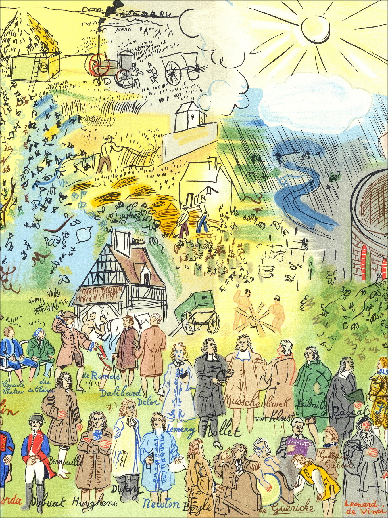 Raoul Dufy - De Elektriciteitsfee, lithografie Mourlot 1965