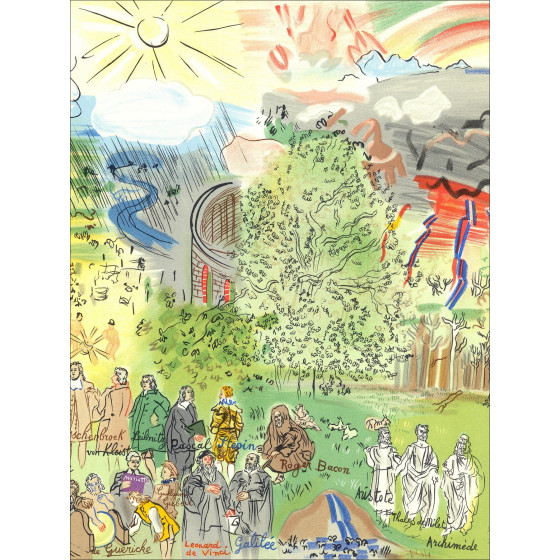 Raoul Dufy - La Fée Électricité, litografia Mourlot 1965
