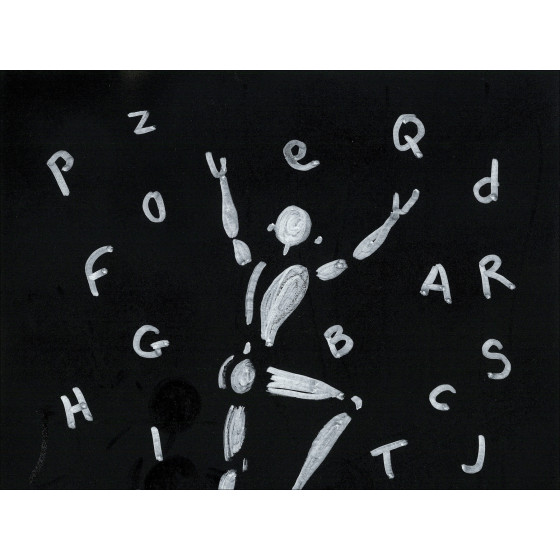 Jérôme Mesnager - The Man in White, the alphabet, original work