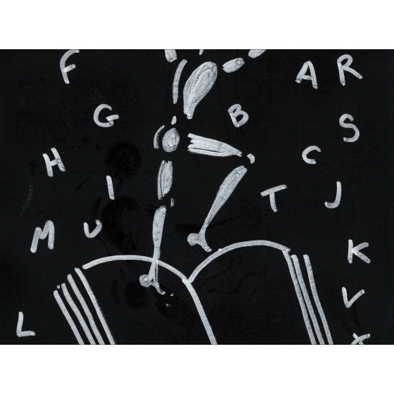 Jérôme Mesnager - The Man in White, the alphabet, original work