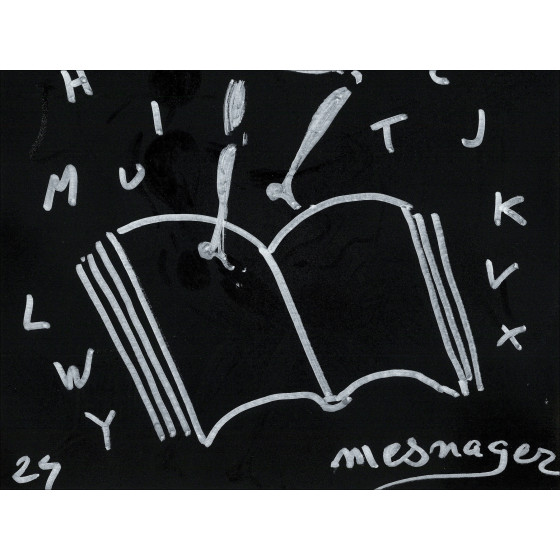 Jérôme Mesnager - The Man in White, the alphabet, original work