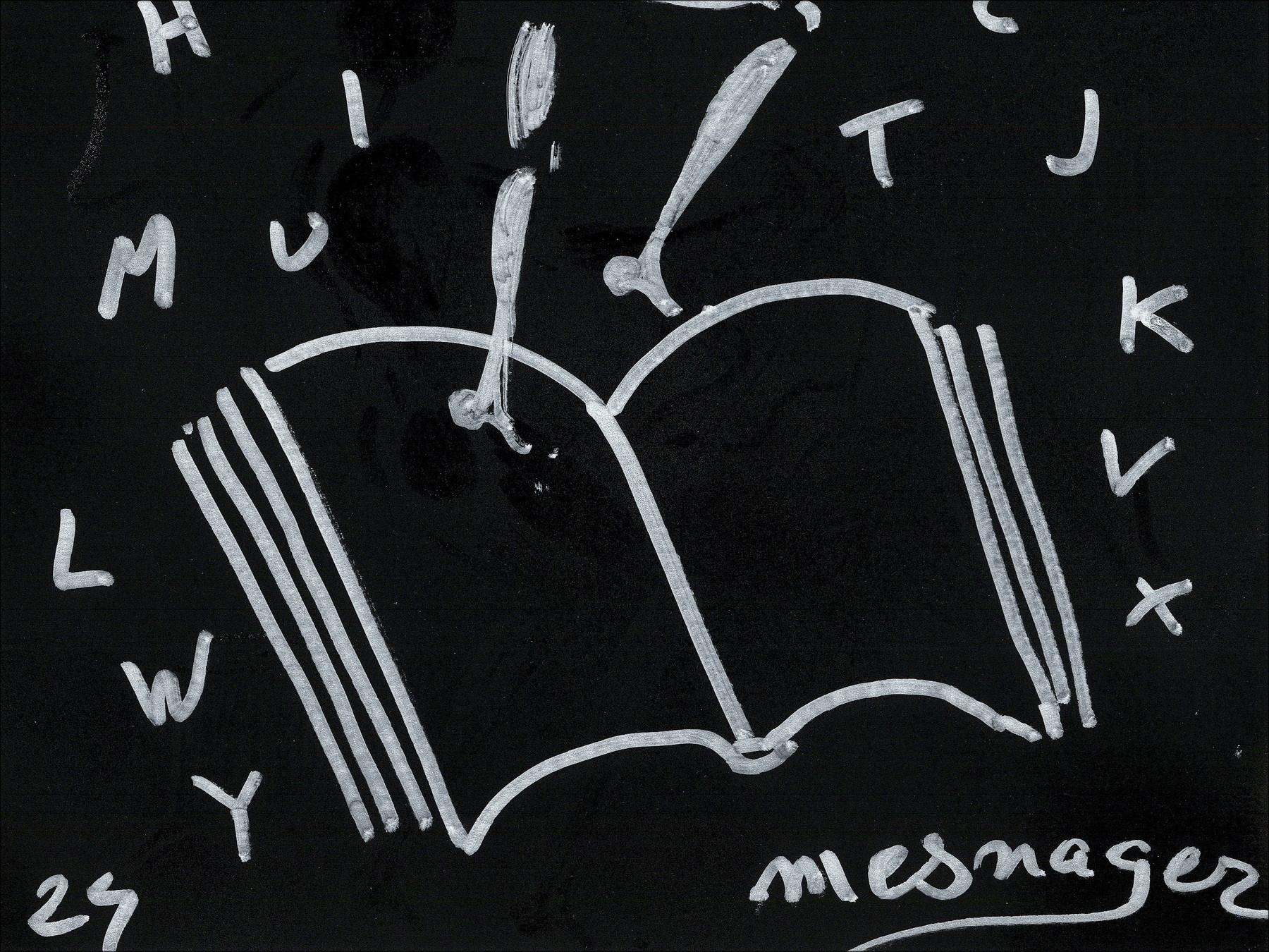 Jérôme Mesnager - The Man in White, the alphabet, original work