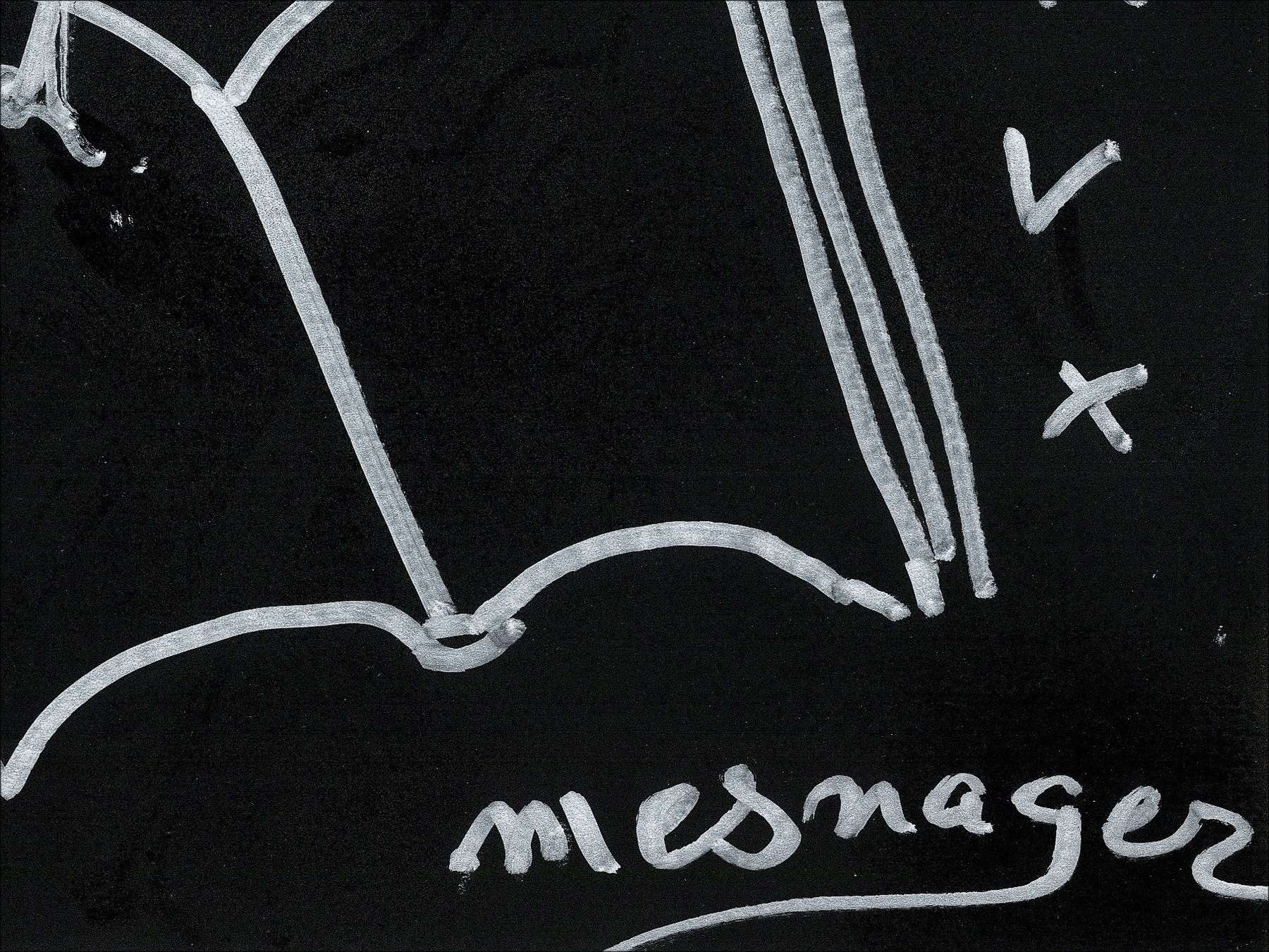 Jérôme Mesnager - The Man in White, the alphabet, original work