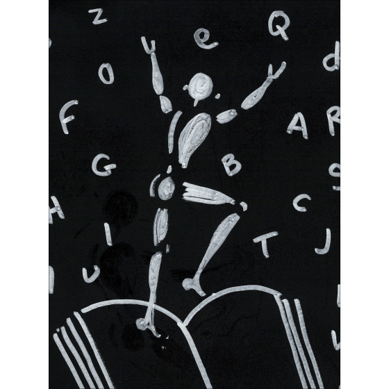 Jérôme Mesnager - Der Mann in Weiß, das Alphabet, Originalwerk