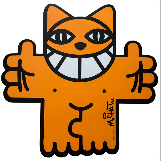M.Chat - Cat-accolade, ondertekende zeefdruk