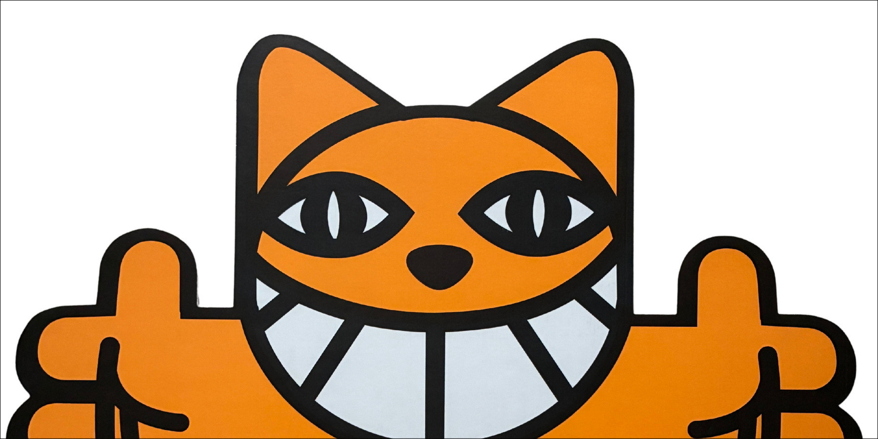 M.Chat - Cat-accolade, ondertekende zeefdruk