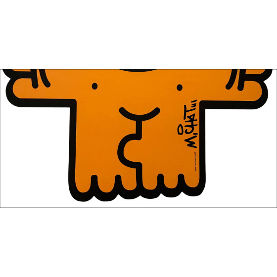 Chat Accolade Sérigraphie sur carton M.Chat
