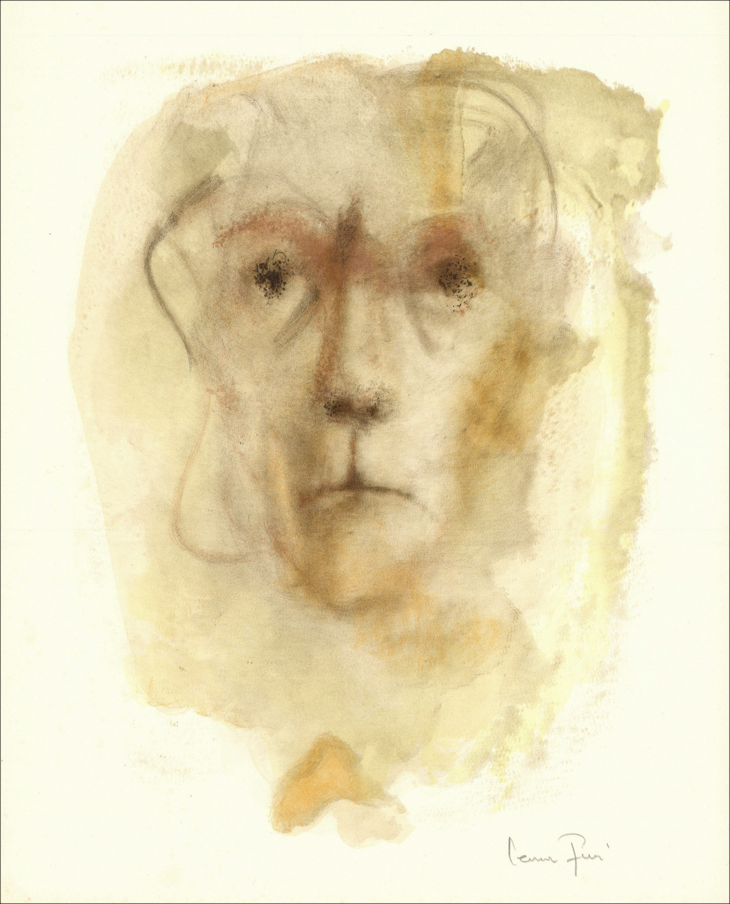 Leonor Fini - Porträt 1967, signierte Original-Lithografie