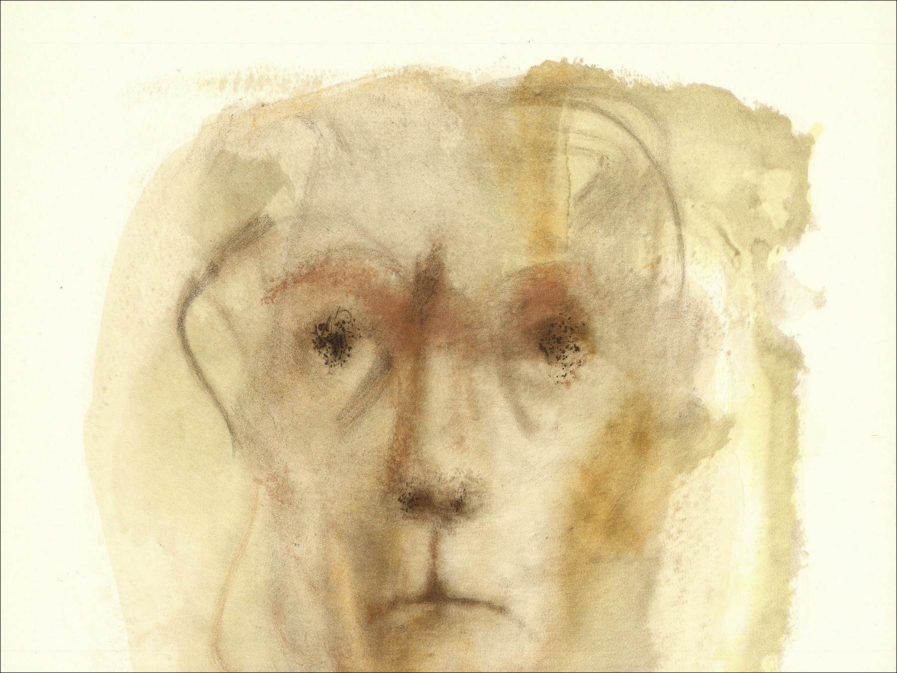 Leonor Fini - Retrato 1967, litografía original firmada