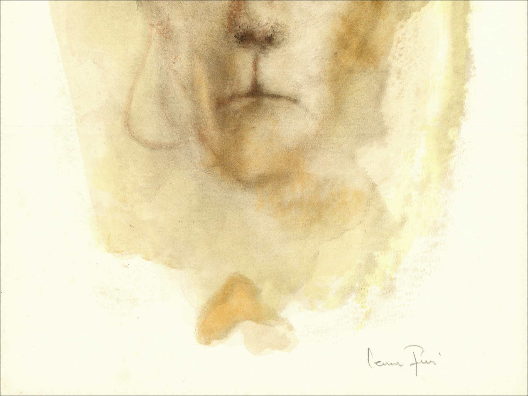 Leonor Fini - Portrait 1967, original signed lithograph