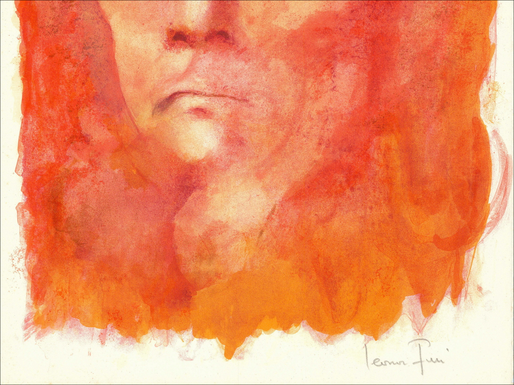 Leonor Fini - Portret 3 - 1967, originele lithografie ondertekend