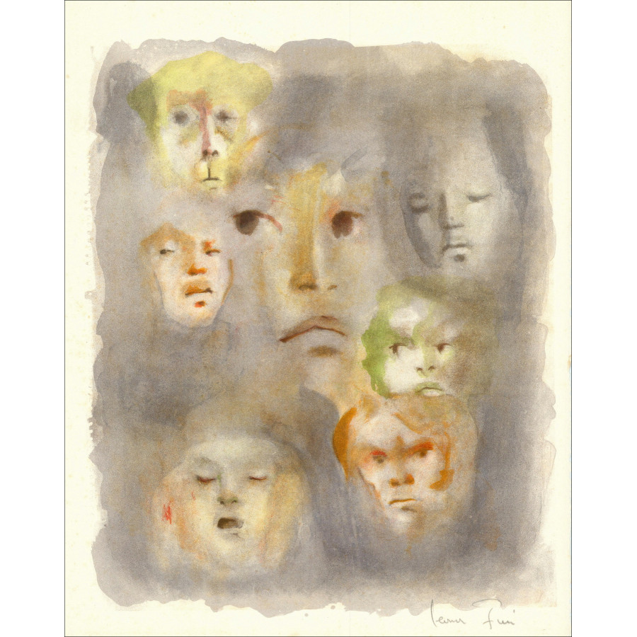 Leonor Fini - Porträt 4 - 1967, signierte Original-Lithographie