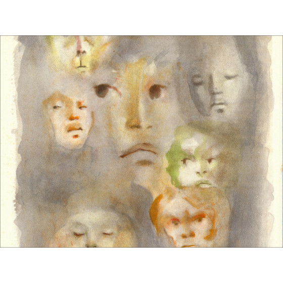 Leonor Fini - Porträt 4 - 1967, signierte Original-Lithographie