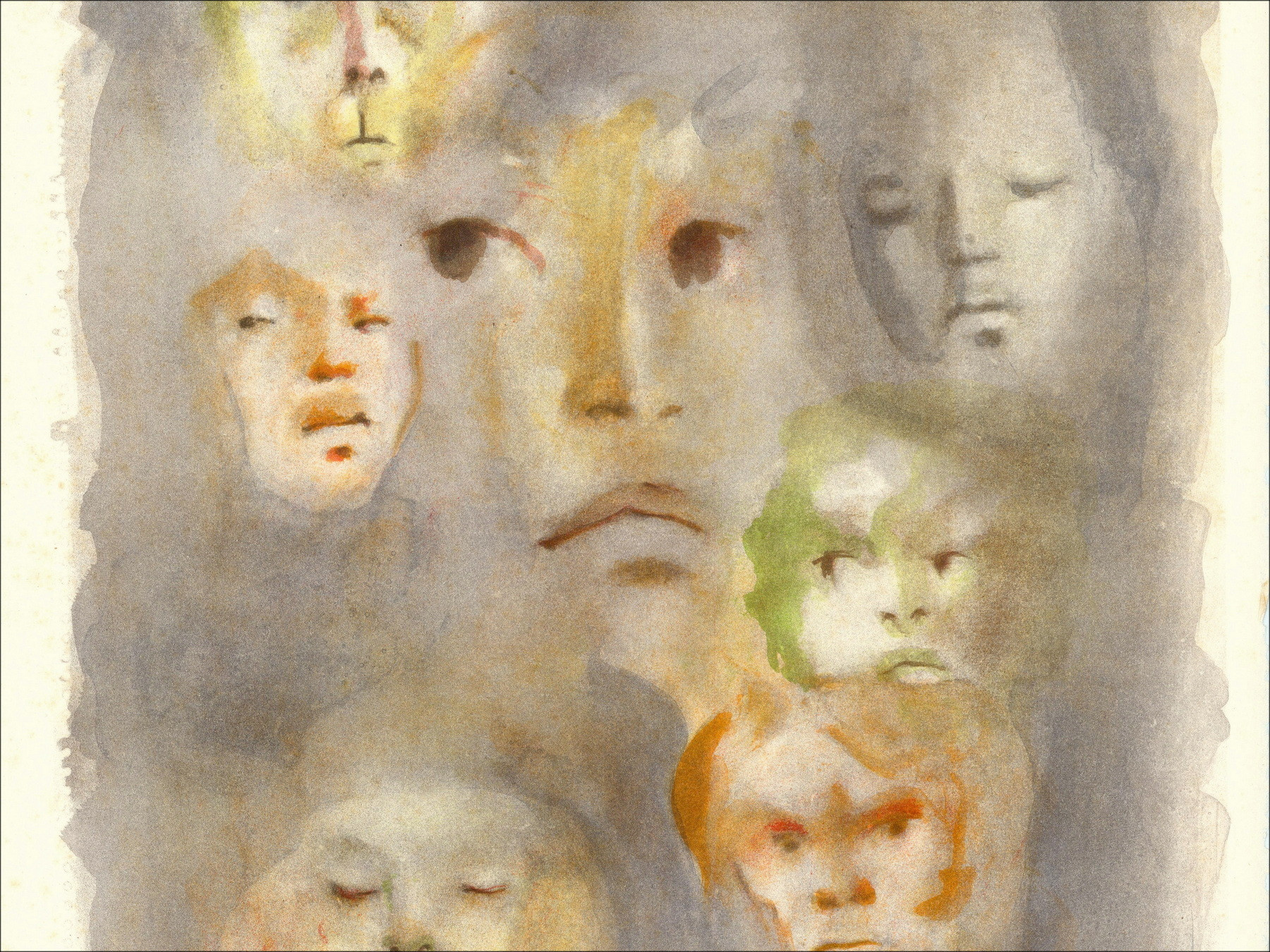 Leonor Fini - Portrait 4 - 1967, original signed lithograph