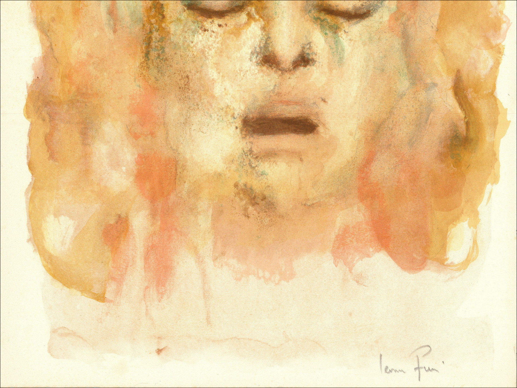 Leonor Fini - Ritratto 5 - 1967, litografia originale firmata