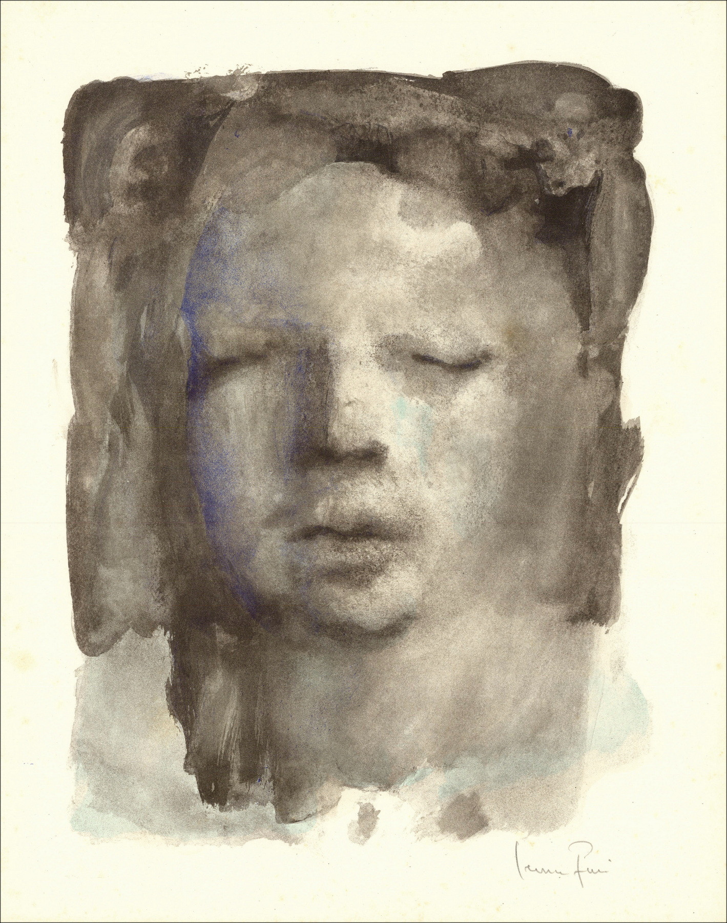 Leonor Fini - Portret 6 - 1967, originele gesigneerde lithografie