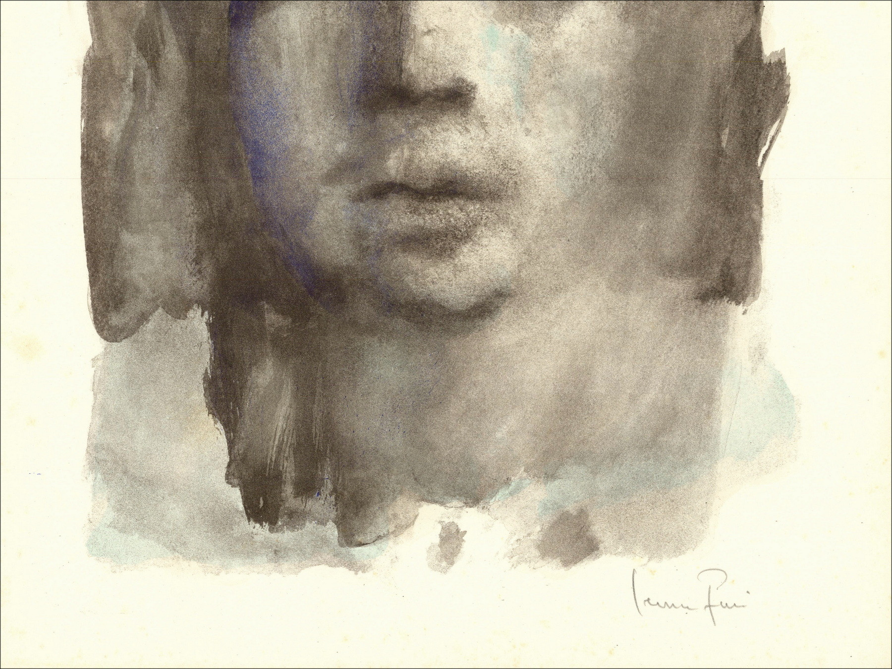 Leonor Fini - Retrato 6 - 1967, litografía original firmada